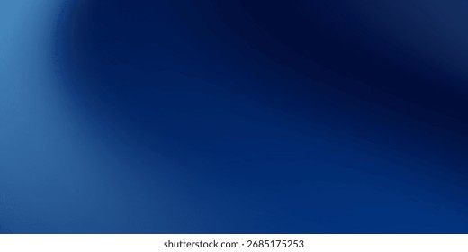 Vector gradient blue abstract background with a soft curve and smooth lighting. trendy