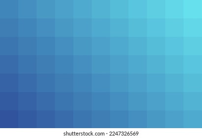 Vector gradient blue background. Abstract texture of the blue squares for publication, design, poster, calendar, post, screensaver, wallpaper, postcard, cover, banner, website. Illustration