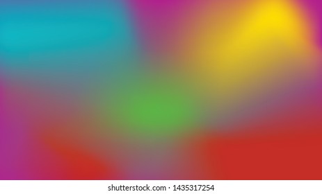 Vector gradient blue, green, yellow and red on a purple background for abstract brochures
