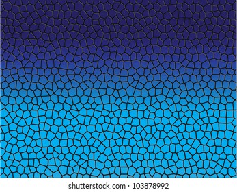 Vector gradient blue snake skin like as abstract background texture