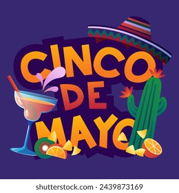 Vector gradient cinco de mayo celebration illustration