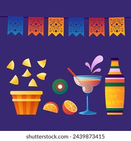 Vector gradient cinco de mayo celebration element