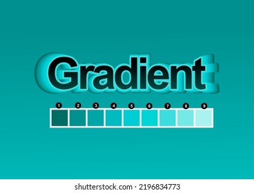 Vector | Gradient with color palette