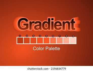 Vector | Gradient with color palette