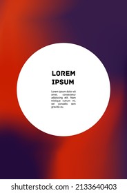 Vector Gradient Colorful Cover. Holographic Abstract Background Poster Design Template. Irrisdescent Gradient Mesh Flyer. Abstract Geometric Layout with Simple Shapes and Vibrant Colors. 