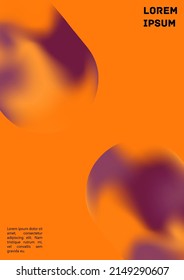 Vector Gradient Colorful Cover. Holographic Abstract Background Poster Design Template. Irrisdescent Gradient Mesh Flyer. Abstract Geometric Layout with Simple Shapes and Vibrant Colors. 