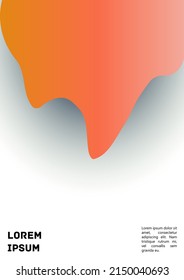 Vektorfarbige Abdeckung. Holografische abstrakte Hintergrundbild-Poster-Design-Vorlage. Irrisabenteuerlicher Gradient Mesh Flyer. Abstraktes geometrisches Layout mit einfachen Formen und lebhaften Farben. 