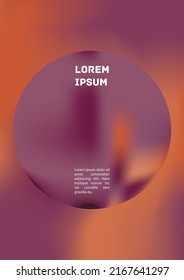 Vector Gradient Colorful Cover. Holographic Abstract Background Poster Design Template. Irrisdescent Gradient Mesh Flyer. Abstract Geometric Layout with Simple Shapes and Vibrant Colors. 