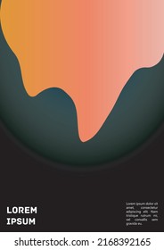 Vector Gradient Colorful Cover. Holographic Abstract Background Poster Design Template. Irrisdescent Gradient Mesh Flyer. Abstract Geometric Layout with Simple Shapes and Vibrant Colors. 
