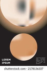 Vektorfarbige Abdeckung. Holografische abstrakte Hintergrundbild-Poster-Design-Vorlage. Irrisabenteuerlicher Gradient Mesh Flyer. Abstraktes geometrisches Layout mit einfachen Formen und lebhaften Farben. 