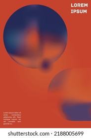 Vector Gradient Colorful Cover. Holographic Abstract Background Poster Design Template. Irrisdescent Gradient Mesh Flyer. Abstract Geometric Layout with Simple Shapes and Vibrant Colors. 