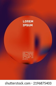 Vector Gradient Colorful Cover. Holographic Abstract Background Poster Design Template. Irrisdescent Gradient Mesh Flyer. Abstract Geometric Layout with Simple Shapes and Vibrant Colors. 