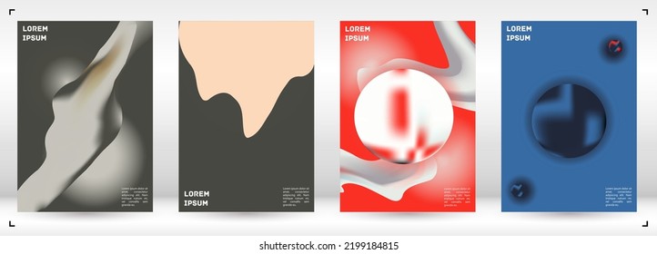Cubierta colorida del gradiente del vector. Plantilla de diseño de afiches de fondo de resumen holográfico. Volante de malla gradiente irrisorio. Resumen Diseño geométrico con formas simples y colores vibrantes. 