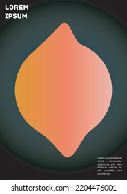 Vector Gradient Colorful Cover. Holographic Abstract Background Poster Design Template. Irrisdescent Gradient Mesh Flyer. Abstract Geometric Layout with Simple Shapes and Vibrant Colors. 