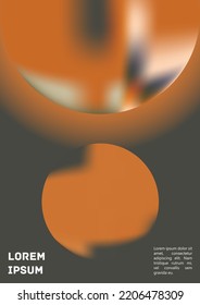 Vektorfarbige Abdeckung. Holografische abstrakte Hintergrundbild-Poster-Design-Vorlage. Irrisabenteuerlicher Gradient Mesh Flyer. Abstraktes geometrisches Layout mit einfachen Formen und lebhaften Farben. 
