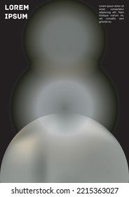 Vektorfarbige Abdeckung. Holografische abstrakte Hintergrundbild-Poster-Design-Vorlage. Irrisabenteuerlicher Gradient Mesh Flyer. Abstraktes geometrisches Layout mit einfachen Formen und lebhaften Farben. 
