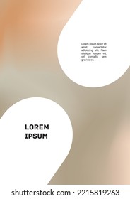 Vector Gradient Colorful Cover. Holographic Abstract Background Poster Design Template. Irrisdescent Gradient Mesh Flyer. Abstract Geometric Layout with Simple Shapes and Vibrant Colors. 
