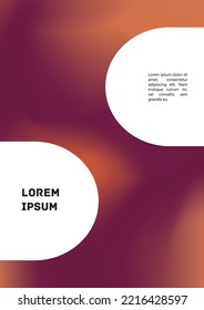 Vector Gradient Colorful Cover. Holographic Abstract Background Poster Design Template. Irrisdescent Gradient Mesh Flyer. Abstract Geometric Layout with Simple Shapes and Vibrant Colors. 