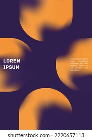 Vector Gradient Colorful Cover. Holographic Abstract Background Poster Design Template. Irrisdescent Gradient Mesh Flyer. Abstract Geometric Layout with Simple Shapes and Vibrant Colors. 