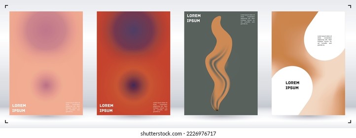 Cubierta colorida del gradiente del vector. Plantilla de diseño de afiches de fondo de resumen holográfico. Volante de malla gradiente irrisorio. Resumen Diseño geométrico con formas simples y colores vibrantes. 