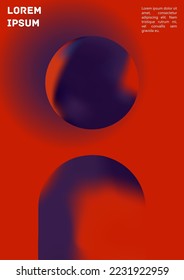 Vector Gradient Colorful Cover. Holographic Abstract Background Poster Design Template. Irrisdescent Gradient Mesh Flyer. Abstract Geometric Layout with Simple Shapes and Vibrant Colors. 