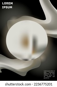 Cubierta colorida del gradiente del vector. Plantilla de diseño de afiches de fondo de resumen holográfico. Volante de malla gradiente irrisorio. Resumen Diseño geométrico con formas simples y colores vibrantes. 