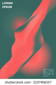 Vector Gradient Colorful Cover. Holographic Abstract Background Poster Design Template. Irrisdescent Gradient Mesh Flyer. Abstract Geometric Layout with Simple Shapes and Vibrant Colors. 