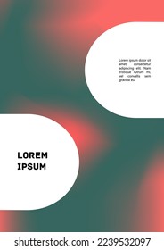 Vector Gradient Colorful Cover. Holographic Abstract Background Poster Design Template. Irrisdescent Gradient Mesh Flyer. Abstract Geometric Layout with Simple Shapes and Vibrant Colors. 
