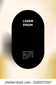 Vector Gradient Colorful Cover. Holographic Abstract Background Poster Design Template. Irrisdescent Gradient Mesh Flyer. Abstract Geometric Layout with Simple Shapes and Vibrant Colors. 