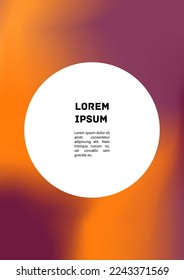 Vector Gradient Colorful Cover. Holographic Abstract Background Poster Design Template. Irrisdescent Gradient Mesh Flyer. Abstract Geometric Layout with Simple Shapes and Vibrant Colors. 