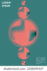Cubierta colorida del gradiente del vector. Plantilla de diseño de afiches de fondo de resumen holográfico. Volante de malla gradiente irrisorio. Resumen Diseño geométrico con formas simples y colores vibrantes. 