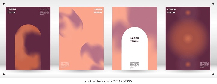 Vector Gradient Colorful Cover. Holographic Abstract Background Poster Design Template. Irrisdescent Gradient Mesh Flyer. Abstract Geometric Layout with Simple Shapes and Vibrant Colors. 