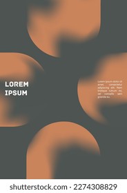 Vector Gradient Colorful Cover. Holographic Abstract Background Poster Design Template. Irrisdescent Gradient Mesh Flyer. Abstract Geometric Layout with Simple Shapes and Vibrant Colors. 