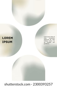 Vector Gradient Colorful Cover. Holographic Abstract Background Poster Design Template. Irrisdescent Gradient Mesh Flyer. Abstract Geometric Layout with Simple Shapes and Vibrant Colors. 