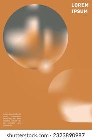 Vector Gradient Colorful Cover. Holographic Abstract Background Poster Design Template. Irrisdescent Gradient Mesh Flyer. Abstract Geometric Layout with Simple Shapes and Vibrant Colors. 