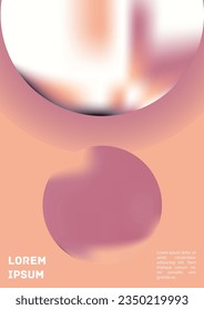 Vector Gradient Colorful Cover. Holographic Abstract Background Poster Design Template. Irrisdescent Gradient Mesh Flyer. Abstract Geometric Layout with Simple Shapes and Vibrant Colors. 