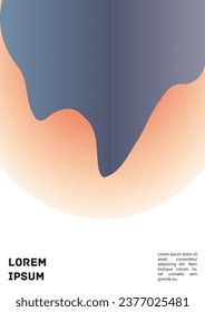 Vector Gradient Colorful Cover. Holographic Abstract Background Poster Design Template. Irrisdescent Gradient Mesh Flyer. Abstract Geometric Layout with Simple Shapes and Vibrant Colors. 