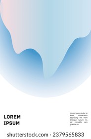Cubierta colorida del gradiente del vector. Plantilla de diseño de afiches de fondo de resumen holográfico. Volante de malla gradiente irrisorio. Resumen Diseño geométrico con formas simples y colores vibrantes. 