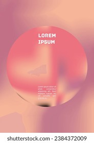 Vector Gradient Colorful Cover. Holographic Abstract Background Poster Design Template. Irrisdescent Gradient Mesh Flyer. Abstract Geometric Layout with Simple Shapes and Vibrant Colors. 