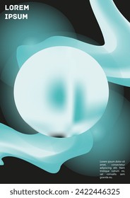 Vector Gradient Colorful Cover. Holographic Abstract Background Poster Design Template. Irrisdescent Gradient Mesh Flyer. Abstract Geometric Layout with Simple Shapes and Vibrant Colors. 