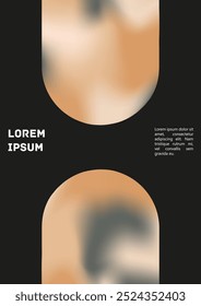 Farbige Abdeckung mit Vektorgradienten. Holografische abstrakte Hintergrund Poster Design-Vorlage. Mesh-Flyer mit unscharfem Verlauf. Abstraktes geometrisches Layout mit einfachen Formen und lebendigen Farben. 