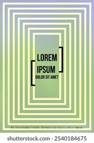Farbige Abdeckung mit Vektorgradienten. Holografische abstrakte Hintergrund Poster Design-Vorlage. Mesh-Flyer mit unscharfem Verlauf. Abstraktes geometrisches Layout mit einfachen Formen und lebendigen Farben.