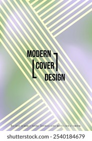 Vector Gradient Colorful Cover. Holographic Abstract Background Poster Design Template. Irrisdescent Gradient Mesh Flyer. Abstract Geometric Layout with Simple Shapes and Vibrant Colors.