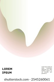 Cubierta colorida del gradiente del Vector. Plantilla de diseño de póster de fondo Abstractas holográfico. Flyer de malla degradada irriscente. Diseño geométrico Abstractas con Formas simples y Colores vibrantes. 