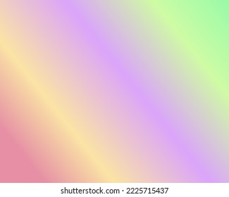 Vector of gradient colors of green, purple, yellow, pink pastels