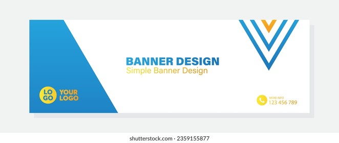 Vector gradient design minimal banner template banner for business company