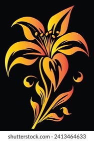 Foto de material de la flor del gradiente del vector
