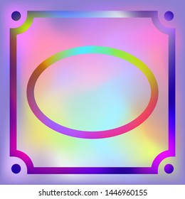 Vector gradient frame for photo or text.