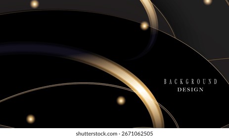 Vector gradient golden luxury background