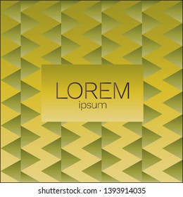 vector gradient green gold serrated pattern